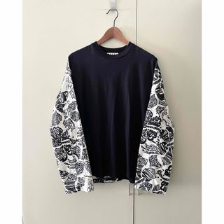 マルニ(Marni)のMARNI マルニ 総柄 ドッキングカットソー(Tシャツ/カットソー(七分/長袖))