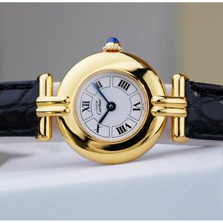 美品 カルティエ マスト コリゼ ホワイト ローマン SM Cartier 