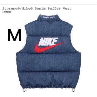 シュプリーム(Supreme)のSupreme Nike Denim Puffer Vest Medium(Gジャン/デニムジャケット)