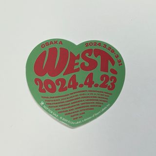 WEST. AWARD 会場限定ステッカー 大阪(アイドルグッズ)