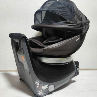 コンビ(combi)の【送料込】コンビ 美品 クルムーヴスマートISOFIX コンパクト 新生児～(自動車用チャイルドシート本体)