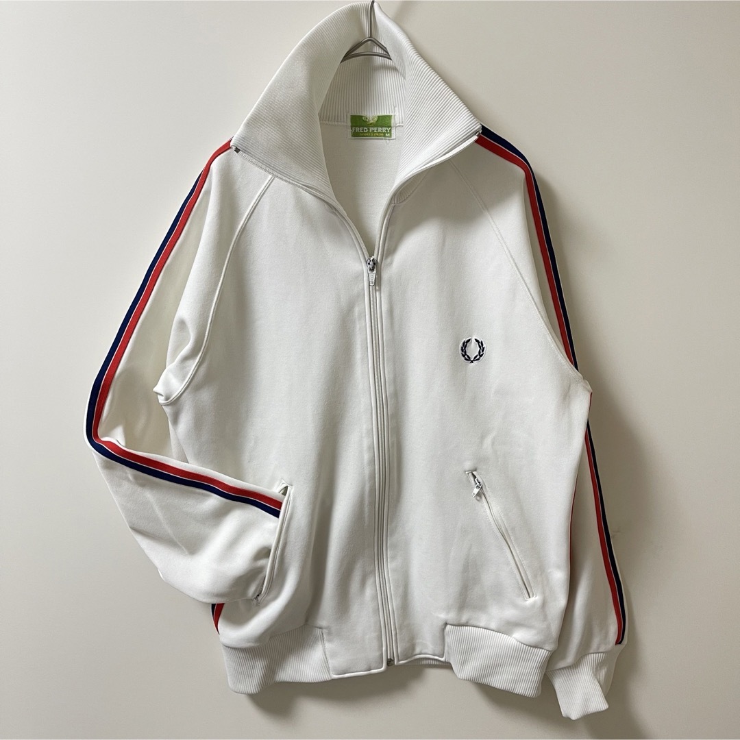 FRED PERRY - 80s美品】フレッドペリー刺繍トラックジャケット FRED PERRY - 80s美品】フレッドペリー刺繍トラックジャケット