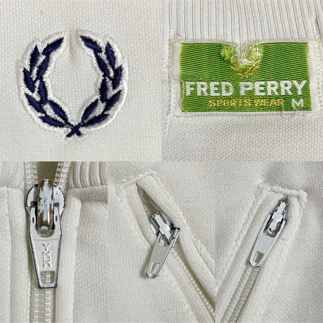 FRED PERRY - 80s美品】フレッドペリー刺繍トラックジャケット FRED PERRY - 80s美品】フレッドペリー刺繍トラックジャケット