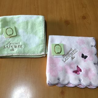 ラデュレ(LADUREE)のラデュレタオルハンカチ２枚　値下げ(ハンカチ)