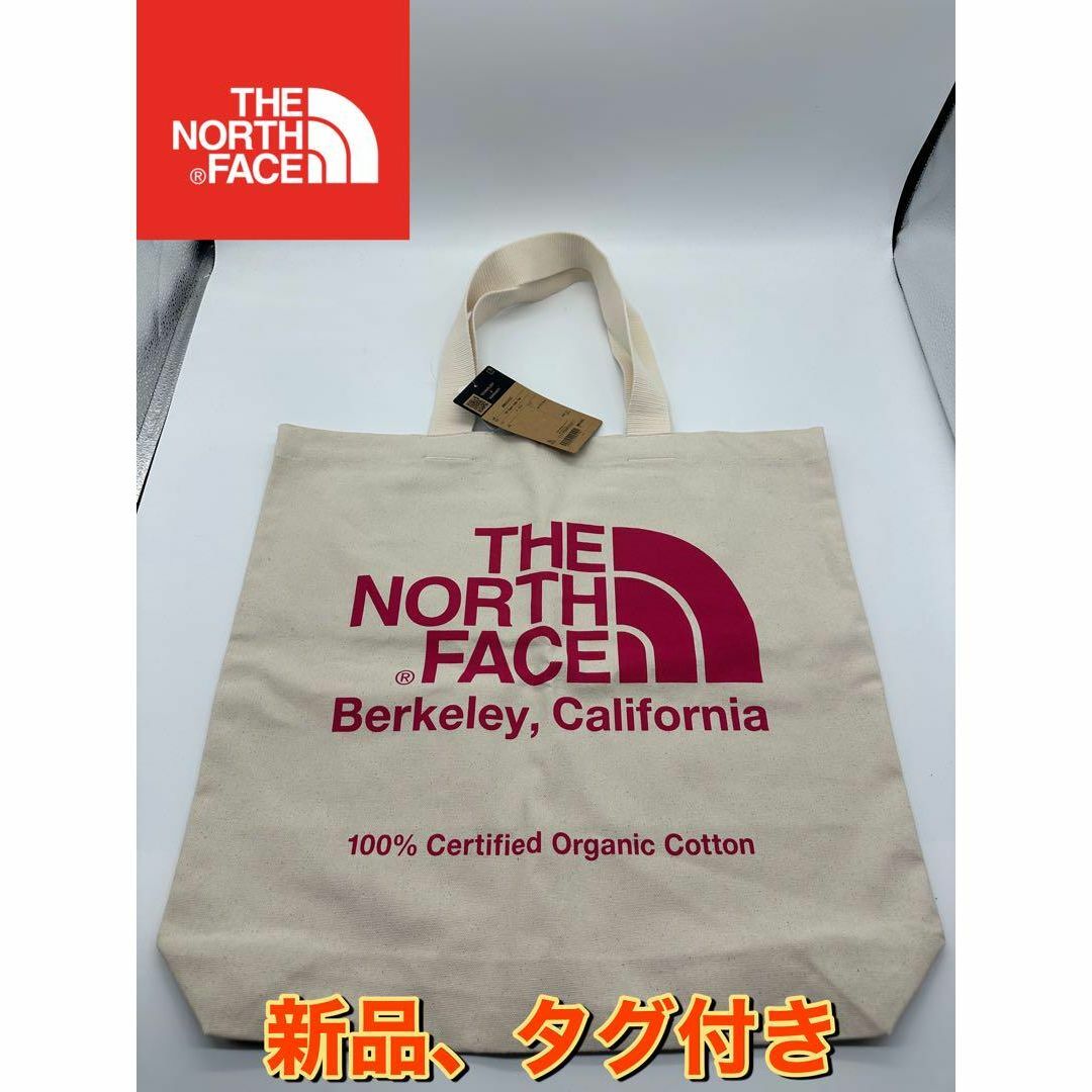 THE NORTH FACE(ザノースフェイス)の新品 ノースフェイス オーガニックコットントート ピンク　NM82260Z レディースのバッグ(トートバッグ)の商品写真