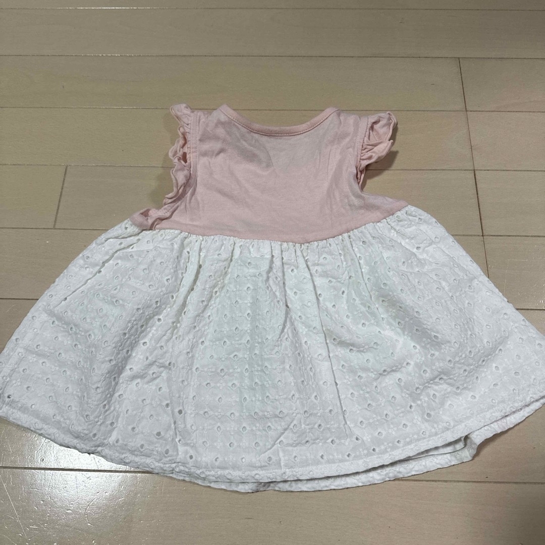 petit main(プティマイン)のBunny♡様専用petit main トップス110、フリルパンツ110 キッズ/ベビー/マタニティのキッズ服女の子用(90cm~)(Tシャツ/カットソー)の商品写真