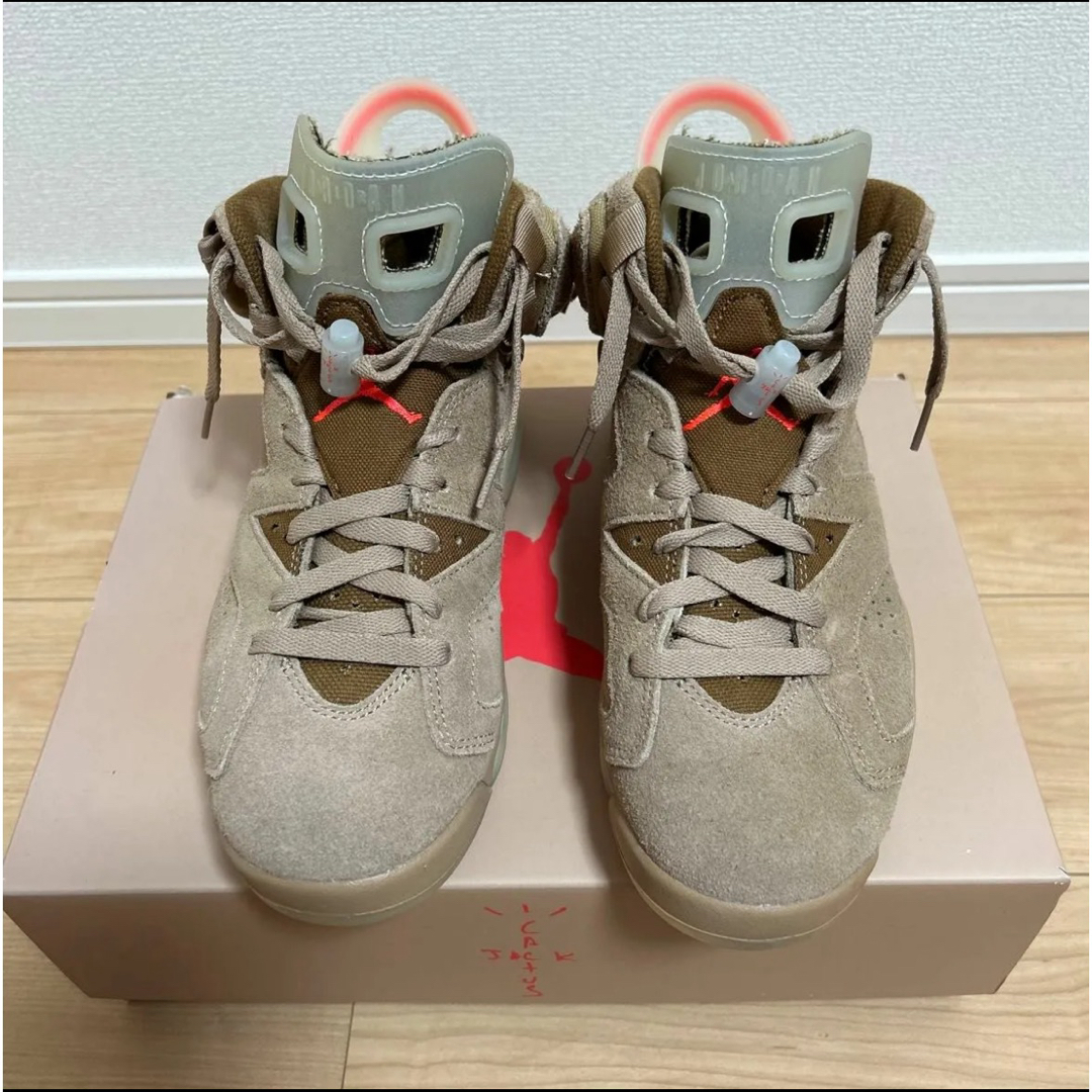 Jordan Brand（NIKE）(ジョーダン)のTravisScott NikeAirJordan6 British Khaki レディースの靴/シューズ(スニーカー)の商品写真