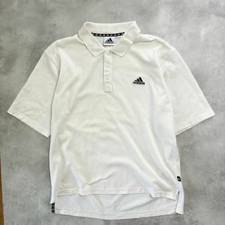 adidas - 90s adidas アディダス　半袖　刺繍ロゴ　ポロシャツ　古着　ヴィンテージ