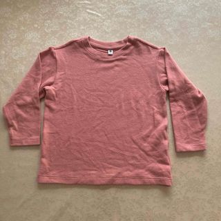 ユニクロ(UNIQLO)の【美品、未使用に近い】ユニクロキッズ長袖シャツ　110cm(Tシャツ/カットソー)