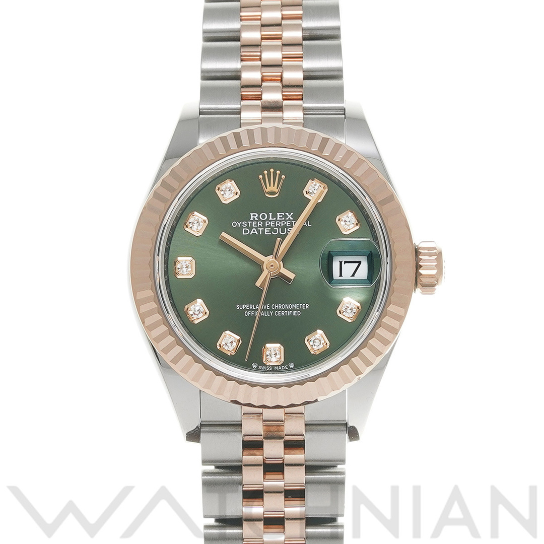 ROLEX(ロレックス)の中古 ロレックス ROLEX 279171G ランダムシリアル オリーブグリーン /ダイヤモンド レディース 腕時計 レディースのファッション小物(腕時計)の商品写真