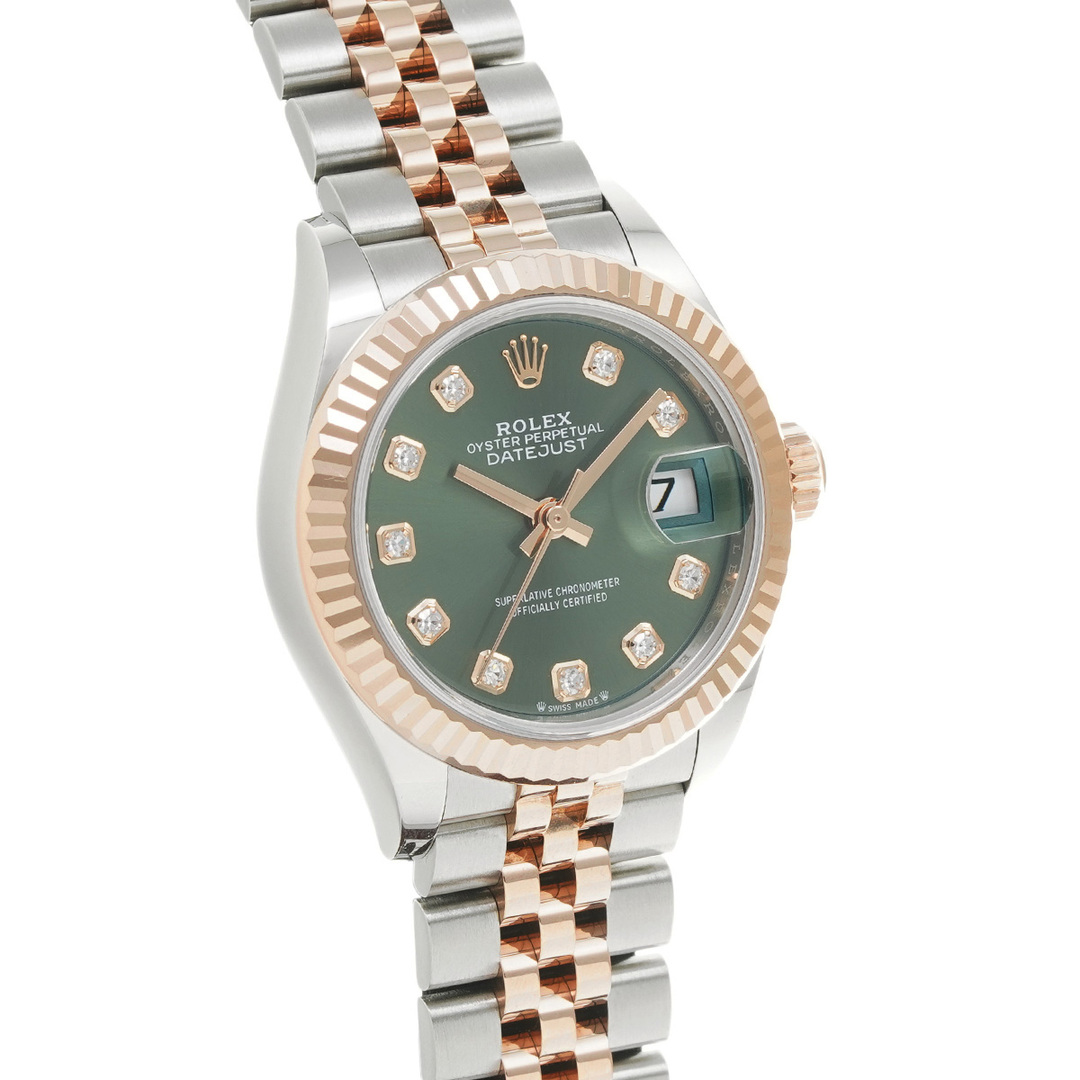 ROLEX(ロレックス)の中古 ロレックス ROLEX 279171G ランダムシリアル オリーブグリーン /ダイヤモンド レディース 腕時計 レディースのファッション小物(腕時計)の商品写真