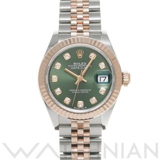 ロレックス(ROLEX)の中古 ロレックス ROLEX 279171G ランダムシリアル オリーブグリーン /ダイヤモンド レディース 腕時計(腕時計)