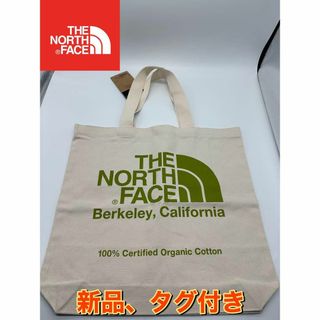 ザノースフェイス(THE NORTH FACE)の新品 ノースフェイス オーガニックコットントート グリーン　NM82260Z(トートバッグ)