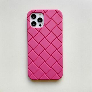 ピンクスマホケース iPhone シリコンカバー　シンプル　軽量Apple
