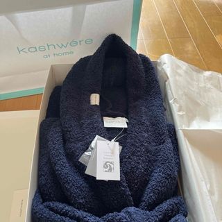 カシウエア(kashwere)の【新品】Kashwere  バスローブ　ネイビー(その他)