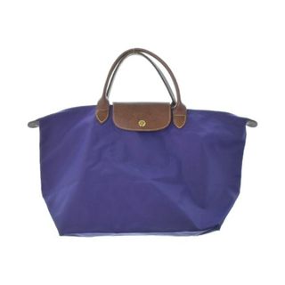 ロンシャン(LONGCHAMP)のLONGCHAMP ロンシャン ハンドバッグ - 紫x茶 【古着】【中古】(ハンドバッグ)