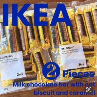 IKEA - IKEA  オート麦ビスケット＆キャラメルのミルクチョコレートバー 2袋