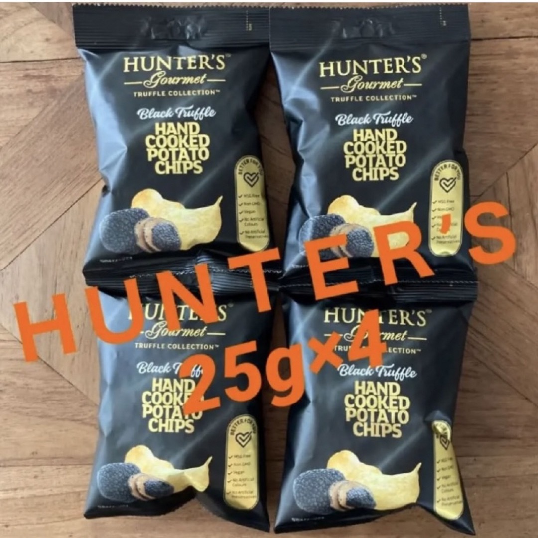 《HUNTER’S》ハンターズ ポテトチップス 黒トリュフ風味 4袋 食品/飲料/酒の食品(菓子/デザート)の商品写真