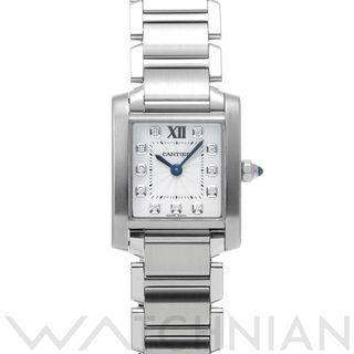 Cartier - 中古 カルティエ CARTIER WE110006 シルバー /ダイヤモンド レディース 腕時計