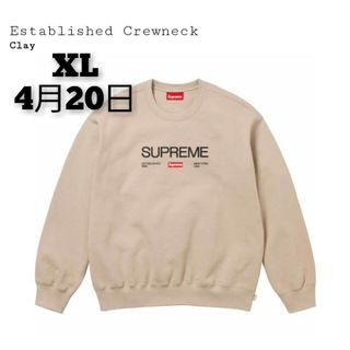 Supreme - Supreme Established Crewneck "Clay"