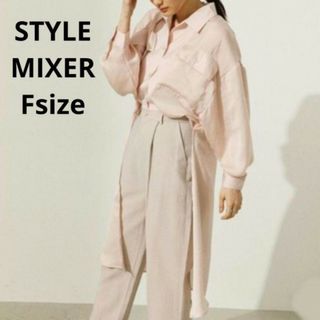 STYLEMIXER☆バックロングシャツ フリーサイズ(シャツ/ブラウス(長袖/七分))