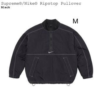 シュプリーム(Supreme)のSupreme x Nike Ripstop Pullover "Black"(ナイロンジャケット)