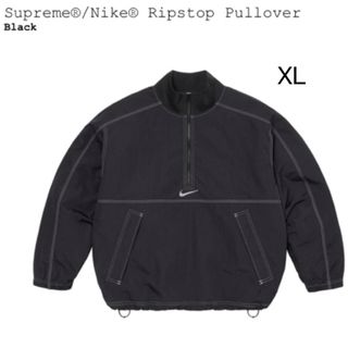 シュプリーム(Supreme)のSupreme x Nike Ripstop Pullover "Black"(ナイロンジャケット)