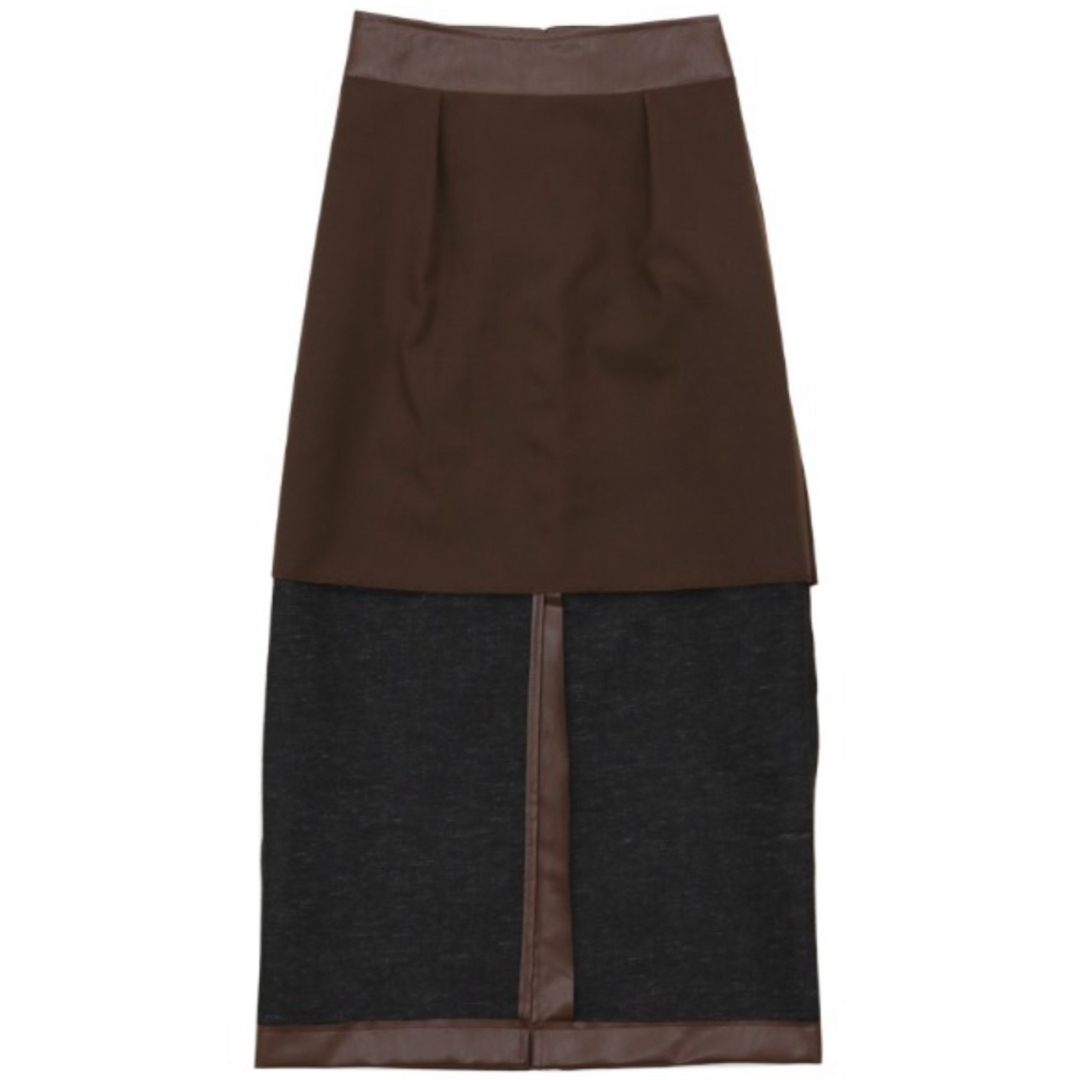 SELECT MOCA(セレクトモカ)のselect MOCA エコレザータイトハイウエストスカート レディースのスカート(ロングスカート)の商品写真