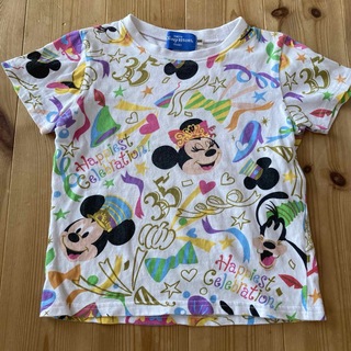 Disney - 100センチ　ディズニーリゾート　総柄Tシャツ