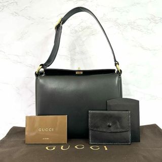 グッチ(Gucci)のグッチ オールドグッチ GUCCI ショルダーバッグ レザー ブラック 黒(ショルダーバッグ)