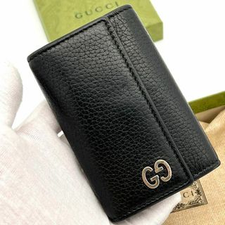 グッチ(Gucci)の⭐️最高級美品⭐️GUCCI 6連キーケース マーモント GGメタル　レザー(キーケース)