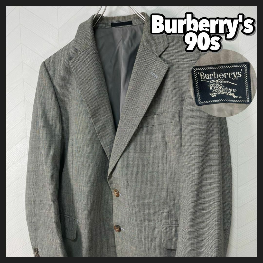 BURBERRY(バーバリー)の90s バーバリーズ テーラード ジャケット チェック ヴィンテージ レトロ メンズのジャケット/アウター(テーラードジャケット)の商品写真