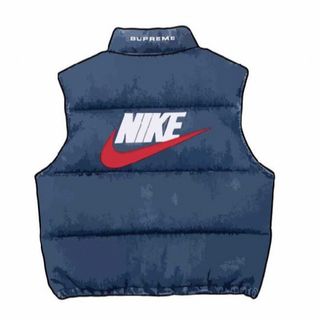 シュプリーム(Supreme)のsupreme NIKE Denim Puffer Vest(ベスト)