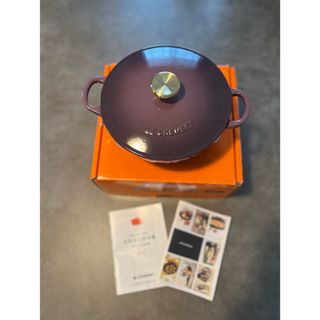 ルクルーゼ(LE CREUSET)の新品未使用　限定色ル・クルーゼ　 マルミット 18cm フィグカッパーツマミ(鍋/フライパン)