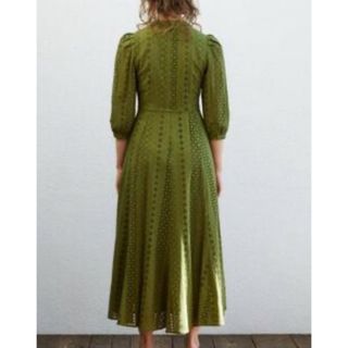 マウジー(moussy)のmoussyCOTTON EYELET ロングドレス(ロングワンピース/マキシワンピース)