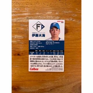 【エラーカード】プロ野球チップス2024 伊藤大海(その他)