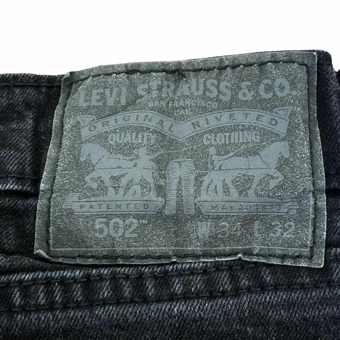 Levi's(リーバイス)のリーバイス502 W34 ブラックデニム ジーンズ テーパード c19 メンズのパンツ(デニム/ジーンズ)の商品写真