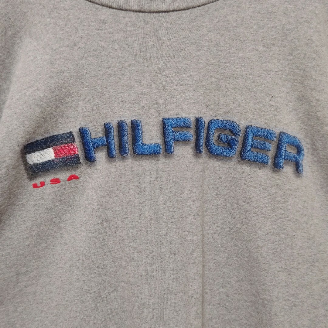 TOMMY HILFIGER(トミーヒルフィガー)のトミーヒルフィガー フロント プリント ロゴ 90s USA製 半袖 Tシャツ メンズのトップス(Tシャツ/カットソー(半袖/袖なし))の商品写真