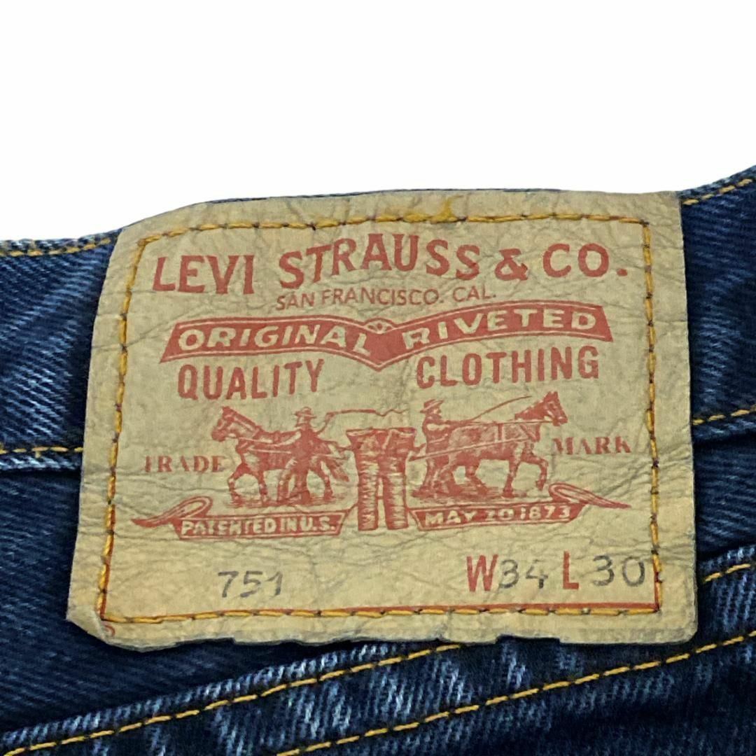 Levi's(リーバイス)のリーバイス751 W34 ユーロリーバイス デニム ジーンズ ストレートc20 メンズのパンツ(デニム/ジーンズ)の商品写真