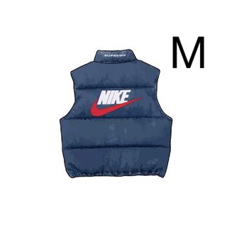 シュプリーム(Supreme)のSupreme x Nike Denim Puffer Vest Indigo(ダウンベスト)