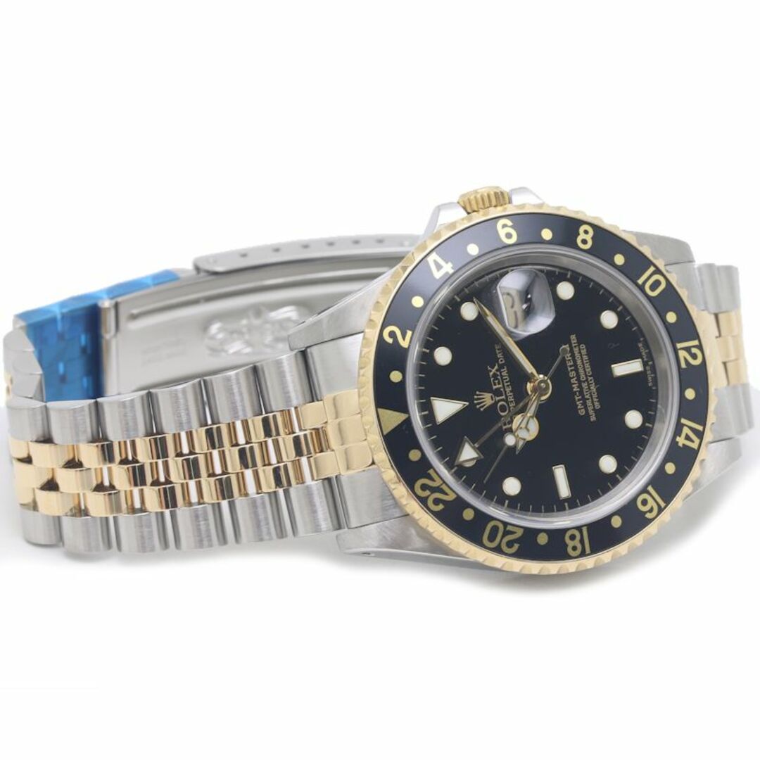 ROLEX(ロレックス)のROLEX ロレックス GMTマスター2 16713 ジュビリーブレス【磨き済】K18YG イエローゴールド xステンレススチール  メンズ /39407【中古】【腕時計】 メンズの時計(腕時計(アナログ))の商品写真