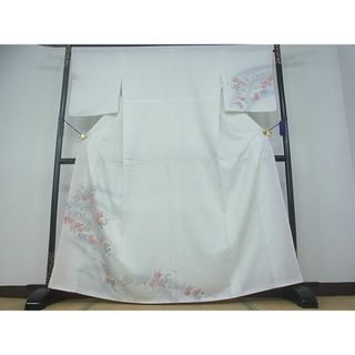 平和屋川間店■訪問着　草花文　暈し染め　金彩　逸品　du1093(着物)