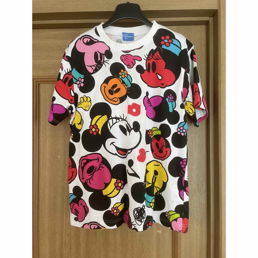 Disney(ディズニー)の『新品未使用』　Disney  Ｔシャツ　半袖　Mサイズ　白　ミニー　ディズニー レディースのトップス(Tシャツ(半袖/袖なし))の商品写真