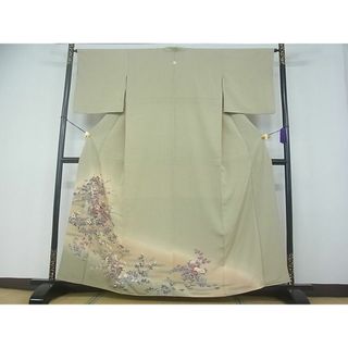 平和屋川間店■豪華色留袖　御所車花籬文　暈し染め　金彩　逸品　du1099(着物)