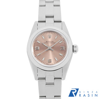 ロレックス(ROLEX)のロレックス オイスターパーペチュアル 76080 ピンク 369ホワイトバー K番 レディース 中古 腕時計(腕時計)