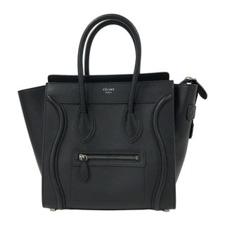 セリーヌ(celine)の　セリーヌ CELINE マイクロラゲージショッパー 167793 ブラック カーフ レディース ハンドバッグ(ハンドバッグ)