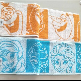 ディズニー(Disney)のマフラータオル  アナと雪の女王 2枚セット(タオル/バス用品)