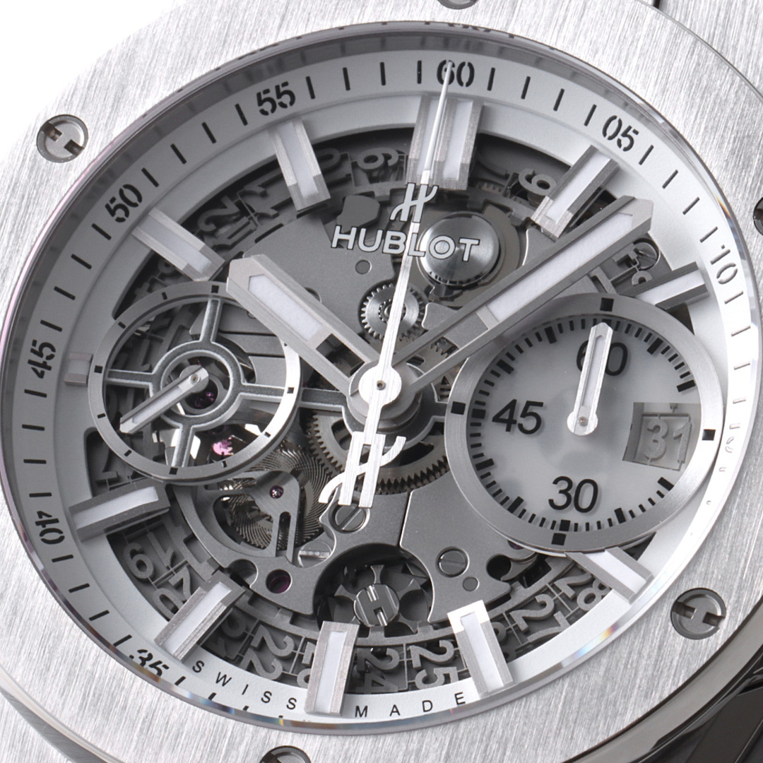 HUBLOT(ウブロ)のウブロ ビッグバン インテグラル チタニウム ホワイト 日本限定 451.NE.2010.NX.JPN メンズ 中古 腕時計 メンズの時計(腕時計(アナログ))の商品写真