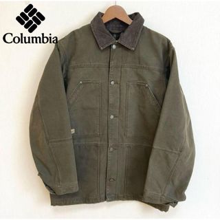 コロンビア(Columbia)の古着 Columbia コロンビア カバーオール ダークグレー オーバーサイズ(カバーオール)