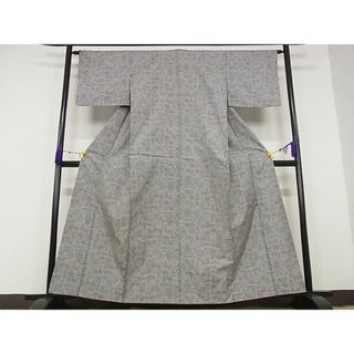 平和屋川間店■本場大島紬　7マルキ　草花文　着丈159.5cm　裄丈63cm　正絹　逸品　B-ey4256(着物)